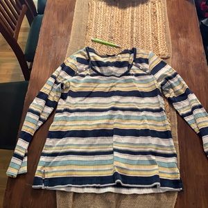 Long sleeve striped top